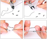 DIY Crafts Pack Of 80 Pcs, Nail Keychain, 100mm+ Long Bead Connector Clasp 2.4 mm Diameter Bal(Pack Of 80 Pcs, Nail Keychain) - Pack Of 80 Pcs, Nail Keychain