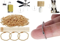 DIY Crafts Pack Of 80 Pcs, Nail Keychain, 100mm+ Long Bead Connector Clasp 2.4 mm Diameter Bal(Pack Of 80 Pcs, Nail Keychain) - Pack Of 80 Pcs, Nail Keychain