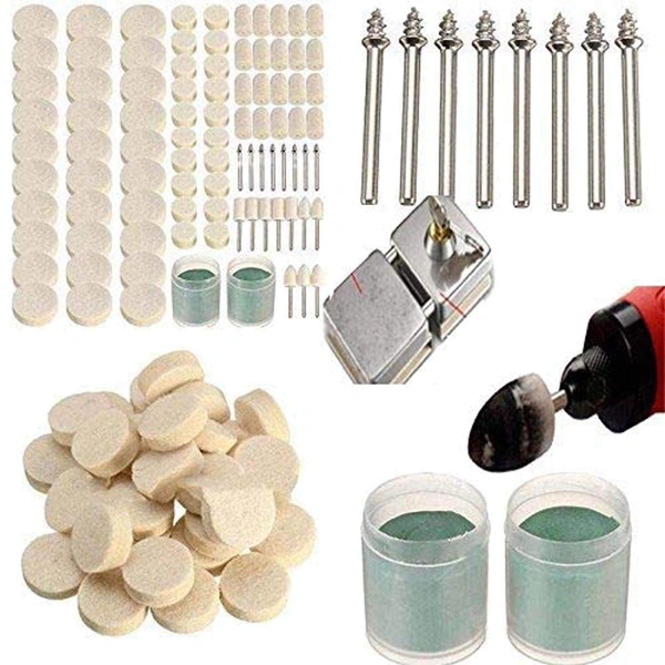 DIY Crafts Pack Of 90 Pcs, Soft Wool Polishing Buffing Wheel Kit, Soft Wool Polishi(Pack Of 90 Pcs, Soft Wool Polishing Buffing Wheel Kit) - Pack Of 90 Pcs, Soft Wool Polishing Buffing Wheel Kit