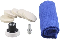 DIY Crafts Polishing Pad Car Glass Felt Polishing Buffing Pad Felt Polishing Buffing Wheel Microfiber Cloth Backing Pad Rotary Tools Glass Metal (Pack Of 3 Kit, Multi Untility Kit) - Pack Of 3 Kit, Multi Untility Kit