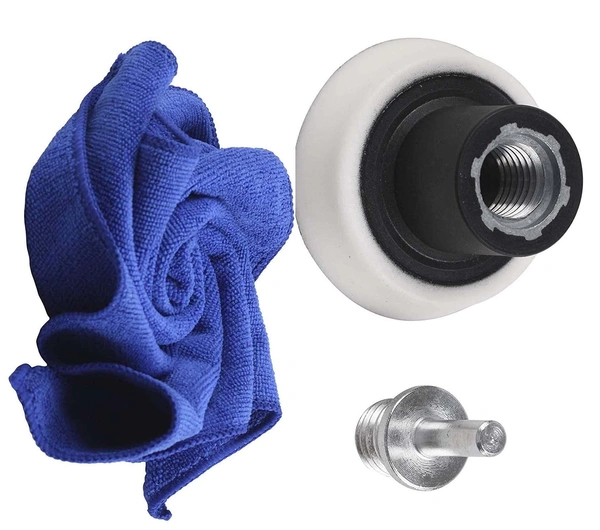 DIY Crafts Polishing Pad Car Glass Felt Polishing Buffing Pad Felt Polishing Buffing Wheel Microfiber Cloth Backing Pad Rotary Tools Glass Metal (Pack Of 3 Kit, Multi Untility Kit) - Pack Of 3 Kit, Multi Untility Kit
