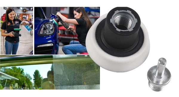 DIY Crafts Polishing Pad Car Glass Felt Polishing Buffing Pad Felt Polishing Buffing Wheel Microfiber Cloth Backing Pad Rotary Tools Glass Metal (Pack Of 3 Kit, Multi Untility Kit) - Pack Of 3 Kit, Multi Untility Kit