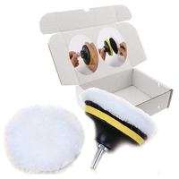DIY Crafts Polishing Wool Pad with Backer Pad Sucker and Connecting Rod for Home Wall Paint Remove Cleaning Polishing (Pack Of 1 Set, 5" INCH) - Pack Of 1 Set, 5" INCH