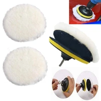 DIY Crafts Polishing Wool Pad with Backer Pad Sucker and Connecting Rod for Home Wall Paint Remove Cleaning Polishing (Pack Of 1 Set, 5" INCH) - Pack Of 1 Set, 5" INCH