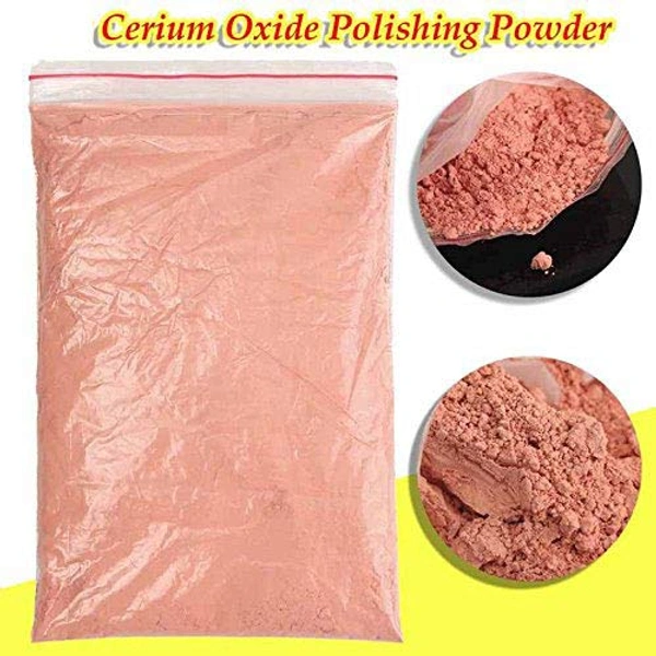 DIY Crafts Red Cerium Oxide Powder/TREO 95% / 2.5 microns / 1.75oz Glass Polishing Compound Powder for Car Windows Craft Tool As Choice (100 Grm, Pink Cerium Oxide) - 100 Grm, Pink Cerium Oxide