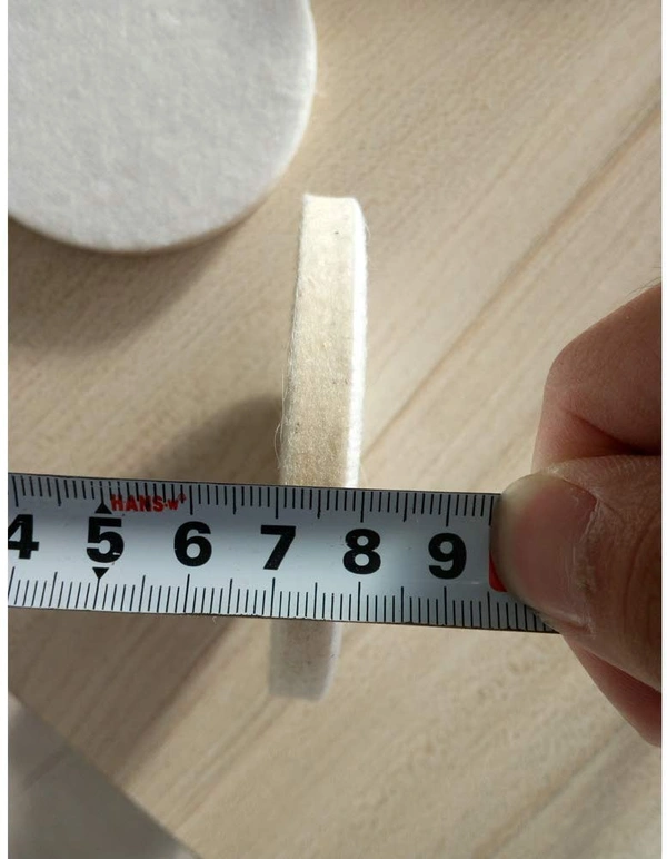DIY Crafts Scratch Remower Glass Windshield Polishing Pad Wool Polishing Bonnet Car Polishing Pad Polish Waxing Polishing Buffing Side Self Adhesive Backer Pad (4 Pcs Felt Pad, 4" Inch Felt Pad) - 4 Pcs Felt Pad, 4" Inch Felt Pad