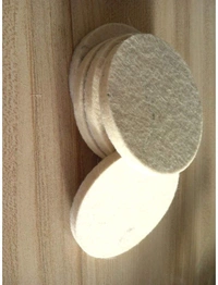 DIY Crafts Scratch Remower Glass Windshield Polishing Pad Wool Polishing Bonnet Car Polishing Pad Polish Waxing Polishing Buffing Side Self Adhesive Backer Pad (4 Pcs Felt Pad, 4" Inch Felt Pad) - 4 Pcs Felt Pad, 4" Inch Felt Pad