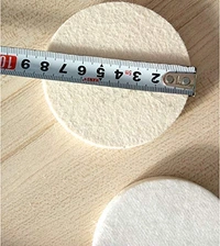 DIY Crafts Scratch Remower Glass Windshield Polishing Pad Wool Polishing Bonnet Car Polishing Pad Polish Waxing Polishing Buffing Side Self Adhesive Backer Pad (4 Pcs Felt Pad, 4" Inch Felt Pad) - 4 Pcs Felt Pad, 4" Inch Felt Pad