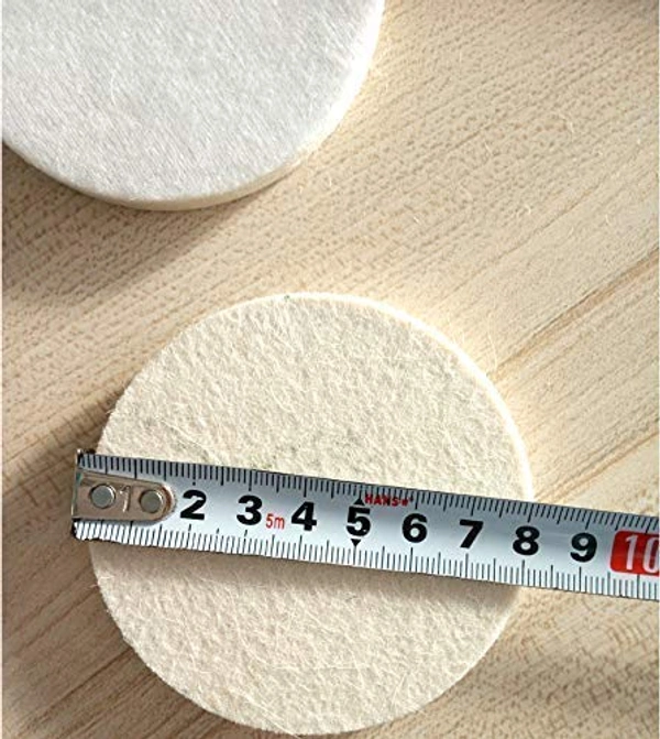 DIY Crafts Scratch Remower Glass Windshield Polishing Pad Wool Polishing Bonnet Car Polishing Pad Polish Waxing Polishing Buffing Side Self Adhesive Backer Pad (4 Pcs Felt Pad, 4" Inch Felt Pad) - 4 Pcs Felt Pad, 4" Inch Felt Pad