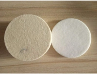 DIY Crafts Scratch Remower Glass Windshield Polishing Pad Wool Polishing Bonnet Car Polishing Pad Polish Waxing Polishing Buffing Side Self Adhesive Backer Pad (4 Pcs Felt Pad, 4" Inch Felt Pad) - 4 Pcs Felt Pad, 4" Inch Felt Pad