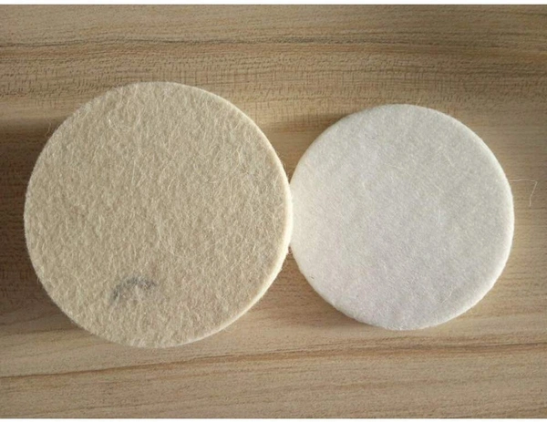 DIY Crafts Scratch Remower Glass Windshield Polishing Pad Wool Polishing Bonnet Car Polishing Pad Polish Waxing Polishing Buffing Side Self Adhesive Backer Pad (4 Pcs Felt Pad, 4" Inch Felt Pad) - 4 Pcs Felt Pad, 4" Inch Felt Pad