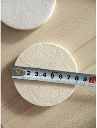 DIY Crafts Scratch Remower Glass Windshield Polishing Pad Wool Polishing Bonnet Car Polishing Pad Polish Waxing Polishing Buffing Side Self Adhesive Backer Pad (4 Pcs Felt Pad, 4" Inch Felt Pad) - 4 Pcs Felt Pad, 4" Inch Felt Pad