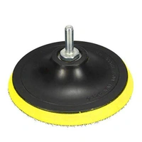 DIY Crafts Self Adhesive 1''inch - 7'' inch Backer Pad Polishing Buffing Plate Rubber + M 10/14 Drill Thread Kit Set (3'' inch Kit, Backer Pad + Universal Drill Nut) - 3'' inch Kit, Backer Pad + Universal Drill Nut