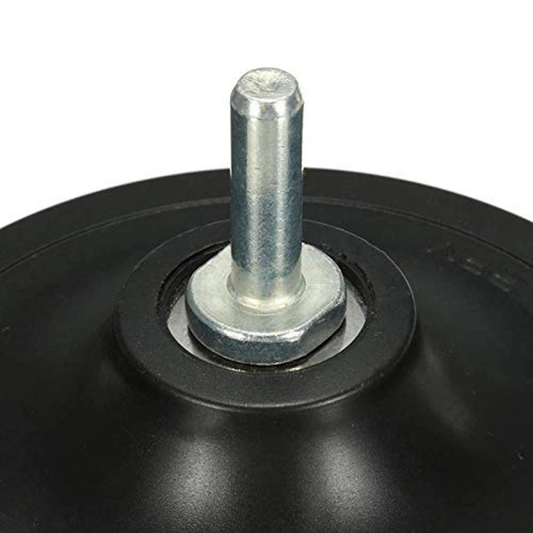 DIY Crafts Self Adhesive 1''inch - 7'' inch Backer Pad Polishing Buffing Plate Rubber + M 10/14 Drill Thread Kit Set (3'' inch Kit, Backer Pad + Universal Drill Nut) - 3'' inch Kit, Backer Pad + Universal Drill Nut