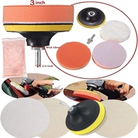 DIY Crafts Self Adhesive Wool & Felt Polishing Wheel/TREO 95% / 2.5 microns / 1.75oz, Polishing Glass Metal Nonmetal Steel Copper Polishing Felt Pad Wool Pad (100 Grm Cerium Oxide, 4" inch Set) - 100 Grm Cerium Oxide, 4" inch Set