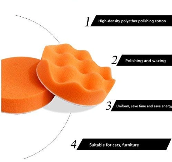 DIY Crafts Wax Car Polishing Buffing Pad Wool Pad Kit and Felt Pads with Universal Drill Adapter; Multicolour (6 Pcs 1 Set, 6" inch Set) - 6 Pcs 1 Set, 6" inch Set