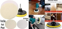 DIY Crafts With 1x Desnsity Felts Pad, 6"inch Kit, 8-13 Pcs Gross Polishing Buffing Pad Kit Polisher Universal Adapter Car Polish Sponge Wheel Wash Cleanin (With 1x Desnsity Felts Pad, 6"inch Kit) - With 1x Desnsity Felts Pad, 6"inch Kit
