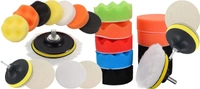 DIY Crafts With 4x Felt Pad, 2"inch, 3-7"inch 76-180mm 12-17 Pcs Felt Pad Car Buffing Polishing Waxing Sponge Pad Kits with Drill Adapter Cleaning Kit Electric Drilling Ma (With 4x Felt Pad, 2"inch) - With 4x Felt Pad, 2"inch
