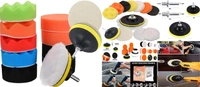 DIY Crafts With 4x Felt Pad, 2"inch, 3-7"inch 76-180mm 12-17 Pcs Felt Pad Car Buffing Polishing Waxing Sponge Pad Kits with Drill Adapter Cleaning Kit Electric Drilling Ma (With 4x Felt Pad, 2"inch) - With 4x Felt Pad, 2"inch