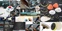 DIY Crafts With 1x Felt 1x Furs Pad, 3"inch Kit, 13-19x Gross Polishing Buffing Pad Kit Polisher Multi Drill Adapter Car Polish Sponge Wheel Car Wash Cleaning (With 1x Felt 1x Furs Pad, 3"inch Kit) - With 1x Felt 1x Furs Pad, 3"inch Kit