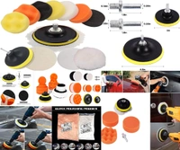 DIY Crafts With 5x Felts Pads, 6" inch Kit, Pack of 12-17x / 1-7"inch Compound Drill Buffing Sponge & Felt Pads Kit for Car Sanding,(With 5x Felts Pads, 6" inch Kit) - With 5x Felts Pads