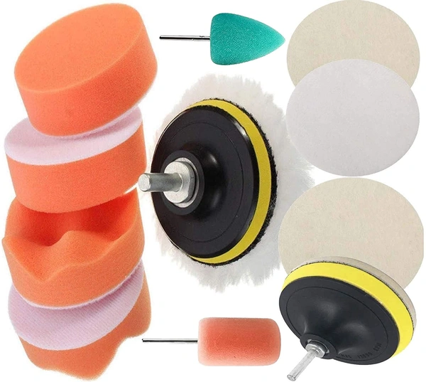 DIY Crafts With 4 Felt 4 Fur Pad, 2"inch Kit, 7 Pcs Gross Polishing Buffing Pad Kit Polisher Drill Adapter Car Polish Sponge Wheel Kit Car Wash Cleaning Cleaning f(With 4 Felt 4 Fur Pad, 2"inch Kit) - With 4 Felt 4 Fur Pad, 2"inch Kit, 495