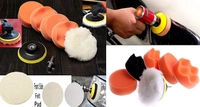 DIY Crafts With 4x Desnsity Felts Pad, 2"inch Kit, 8-13 Pcs Gross Polishing Buffing Pad Kit Polisher Universal Adapter Car Polish Sponge Wheel Wash Cleanin(With 4x Desnsity Felts Pad, 2"inch Kit) - With 4x Desnsity Felts Pad