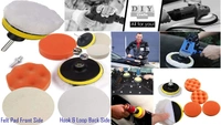 DIY Crafts With 4x Felt 4x Fur Pad, 3"inch Kit, 8-13x Gross Polishing Buffing Pad Polisher Drill Adapter Car Polish Sponge Wheel Kit Car Wash Cleaning Cleaning (With 4x Felt 4x Fur Pad, 3"inch Kit) - With 4x Felt 4x Fur Pad, 3"inch Kit