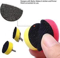 DIY Crafts With 4x Felt 4x Fur Pads, 1" inch Kit, Mini Buffing Polishing Detail Polisher Pads Use Rotary Tools, Cordless Drill, Polisher Tool for Tight Area D (With 4x Felt 4x Fur Pads, 1" inch Kit) - With 4x Felt 4x Fur Pads, 1" inch Kit