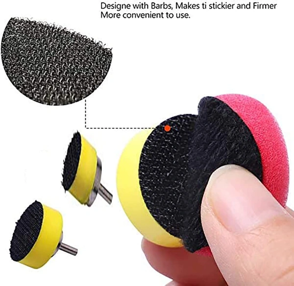 DIY Crafts With 4x Felt 4x Fur Pads, 1" inch Kit, Mini Buffing Polishing Detail Polisher Pads Use Rotary Tools, Cordless Drill, Polisher Tool for Tight Area D (With 4x Felt 4x Fur Pads, 1" inch Kit) - With 4x Felt 4x Fur Pads, 1" inch Kit