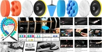 DIY Crafts With 4x Felt 4x Furs Pad, 2"inch Kit, 13-19x Gross Polishing Buffing Pad Kit Polisher Multi Drill Adapter Car Polish Sponge Wheel Car Wash Cleaning (With 4x Felt 4x Furs Pad, 2"inch Kit) - With 4x Felt 4x Furs Pad, 2"inch Kit