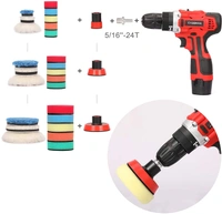 DIY Crafts With 4x Felt Pad, 2"inch 9 Pcs Kit, 9-14 Pcs Drill Buffing Pad Detail Polishing Pad Mix Size Kit 5/8-11 Thread Backing pad & Adapters for Car Sandi(With 4x Felt Pad, 2"inch 9 Pcs Kit) - With 4x Felt Pad, 2"inch 9 Pcs Kit