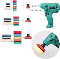 DIY Crafts With 4x Felt Pad, 3"inch 9 Pcs Kit, 9-14 Pcs Drill Buffing Pad Detail Polishing Pad Mix Size Kit 5/8-11 Thread Backing pad & Adapters for Car Sandi(With 4x Felt Pad, 3"inch 9 Pcs Kit) - With 4x Felt Pad, 3"inch 9 Pcs Kit