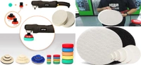 DIY Crafts With 6x Felt Pad, 2"inch 9 Pcs Kit, 9-14 Pcs Drill Buffing Pad Detail Polishing Pad Mix Size Kit 5/8-11 Thread Backing pad & Adapters for Car Sandi(With 6x Felt Pad, 2"inch 9 Pcs Kit) - With 6x Felt Pad, 2"inch 9 Pcs Kit