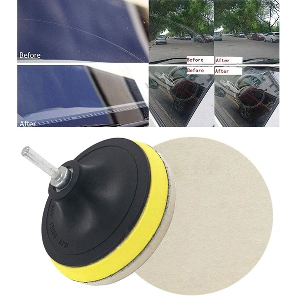 DIY Crafts Wool Felt Polishing Wheel High Density Wool Polishing Disc Back Polished Chip Solid Texture Grinding Polishing (Pack Of 1 Set, 5" inch Felt + Backer Pad + Drill Universal Adopter) - Pack Of 1 Set, 5" inch Felt + Backer Pad + Drill Universal Adopter