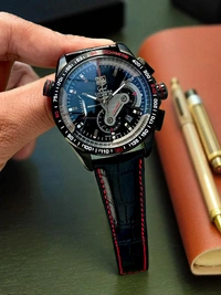 TAG_ Heuer_ Grand Carrera_ Calibre 36 RS 2 Caliper Chronograph Watch For Men - Black