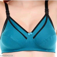 M.ii Cotton Blend Non-Padded Wirefree Maternity/Nursing Bra Combo / Feeding Brap - 36B