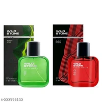 Wild Stone Forest Spice and Red Long Lasting Perfume for Men, Pack of 2 (30ml each) - Free Size