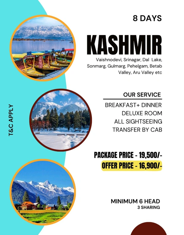 KASHMIR TOUR - 8N/9D