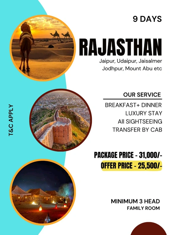 RAJASTHAN (Ranthambore) - 9 DAYS