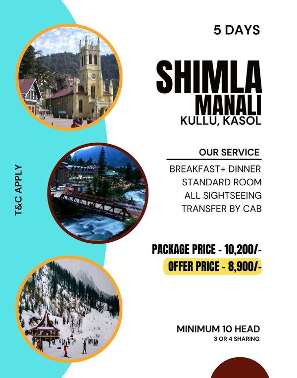 SHIMLA AND MANALI - 4N/5D