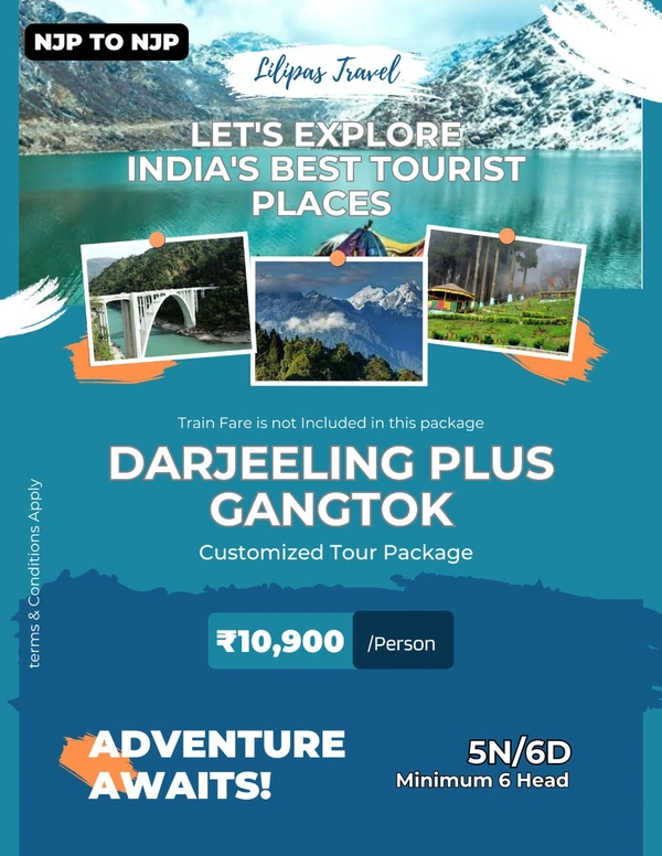 Gangtok, Darjeeling (DLX)- 4N/5D MAP