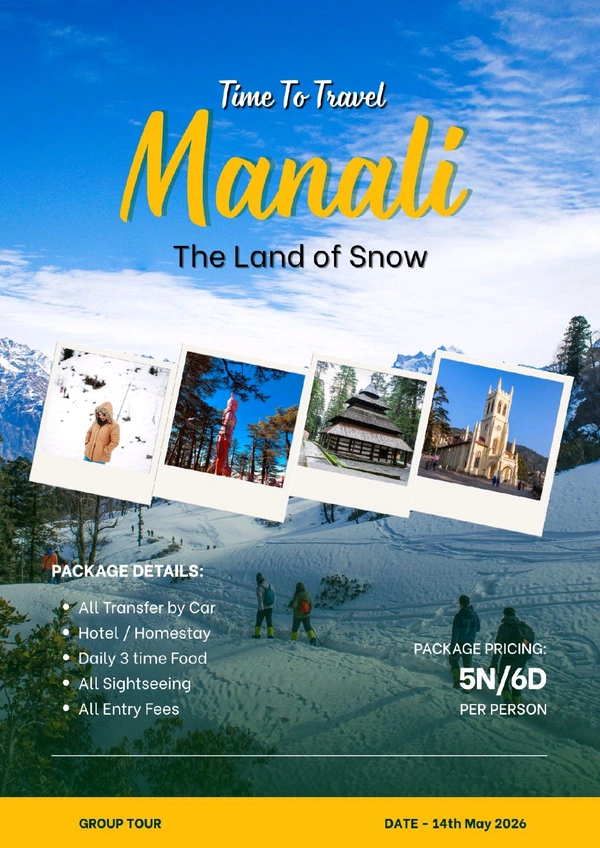 SHIMLA MANALI (14th May) - 5N/6D