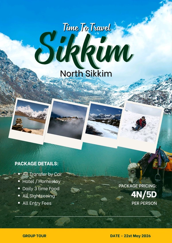 NORTH SIKKIM (22nd May) - 4N/5D