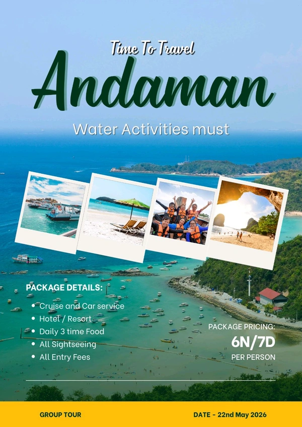 ANDAMAN TRIP (21st May)- 6N/7D