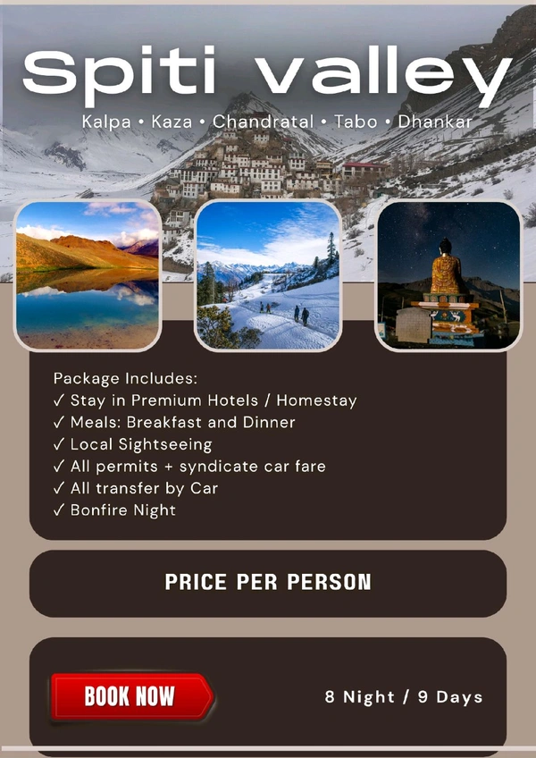 SPITI VALLEY (20th June Group)- 8N/9D