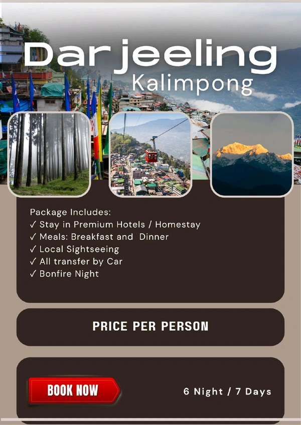 KALIMPONG DARJEELING (16th July Group)- 6N/7D MAP