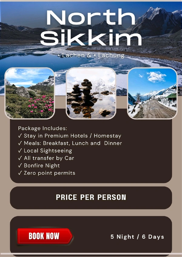 NORTH SIKKIM (FMY)- 5N/6D MAP