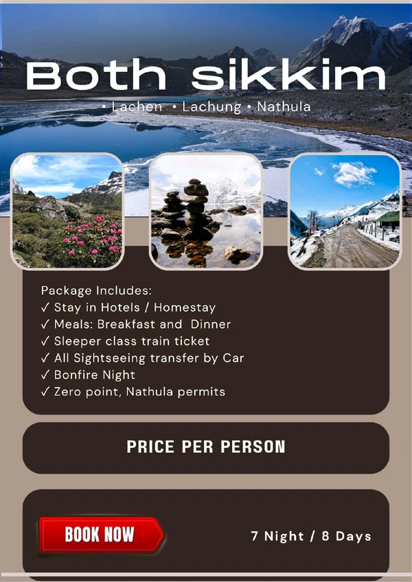 BOTH SIKKIM (9th Sep)- 7N/8D DLX