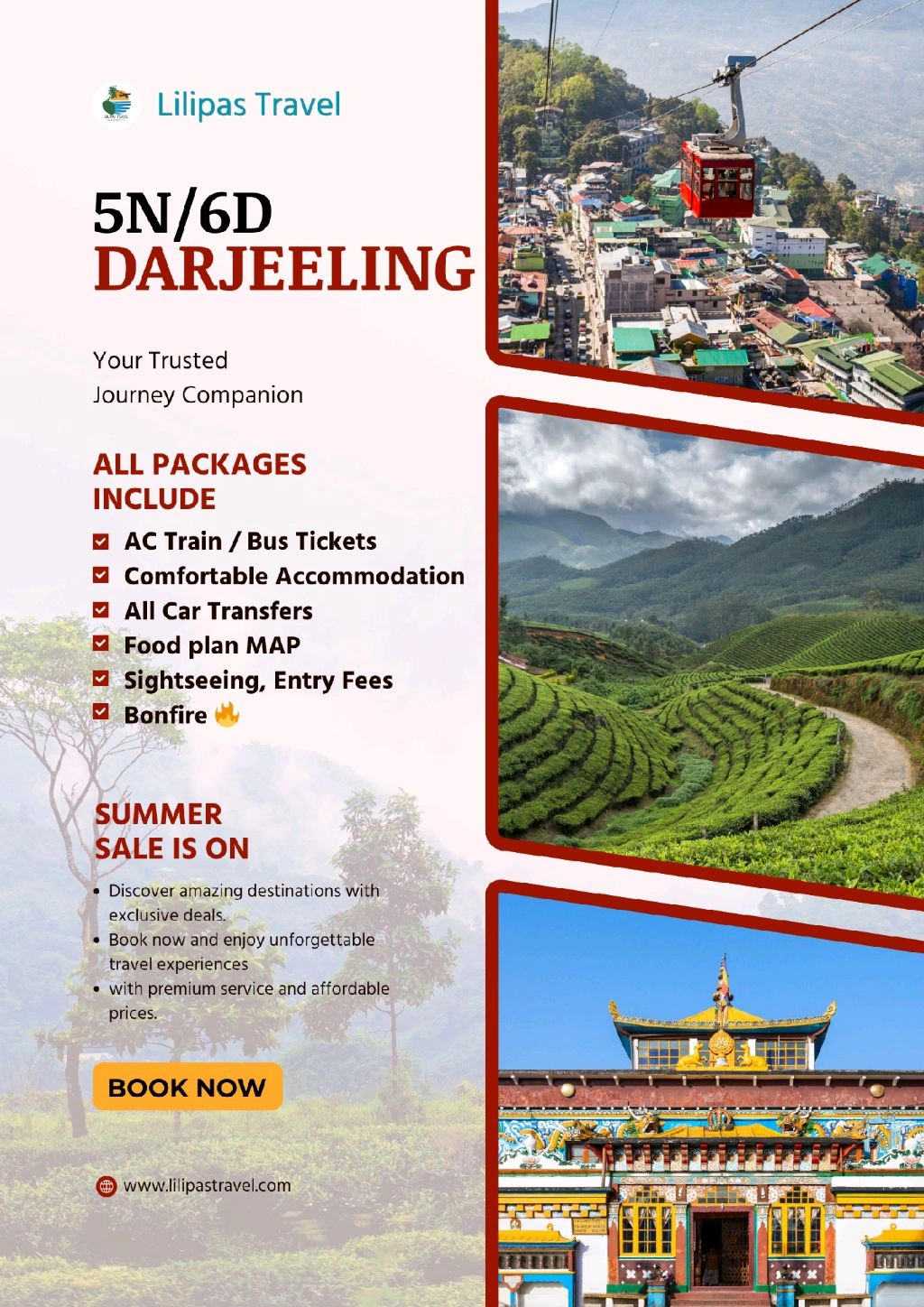 DARJEELING (9th July)- 5N/6D PRM